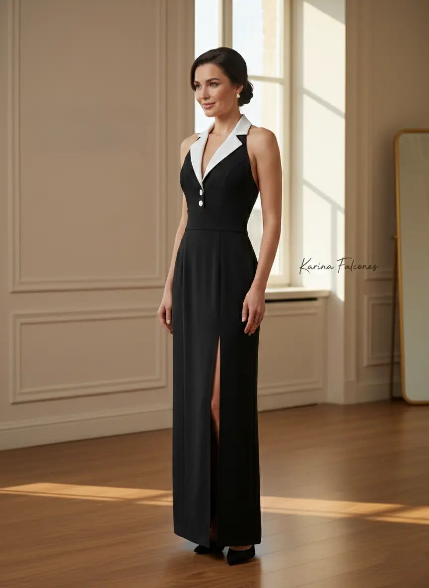 Vestido LARGO a medida para invitada en Madrid (clienta) - Karina Falcones