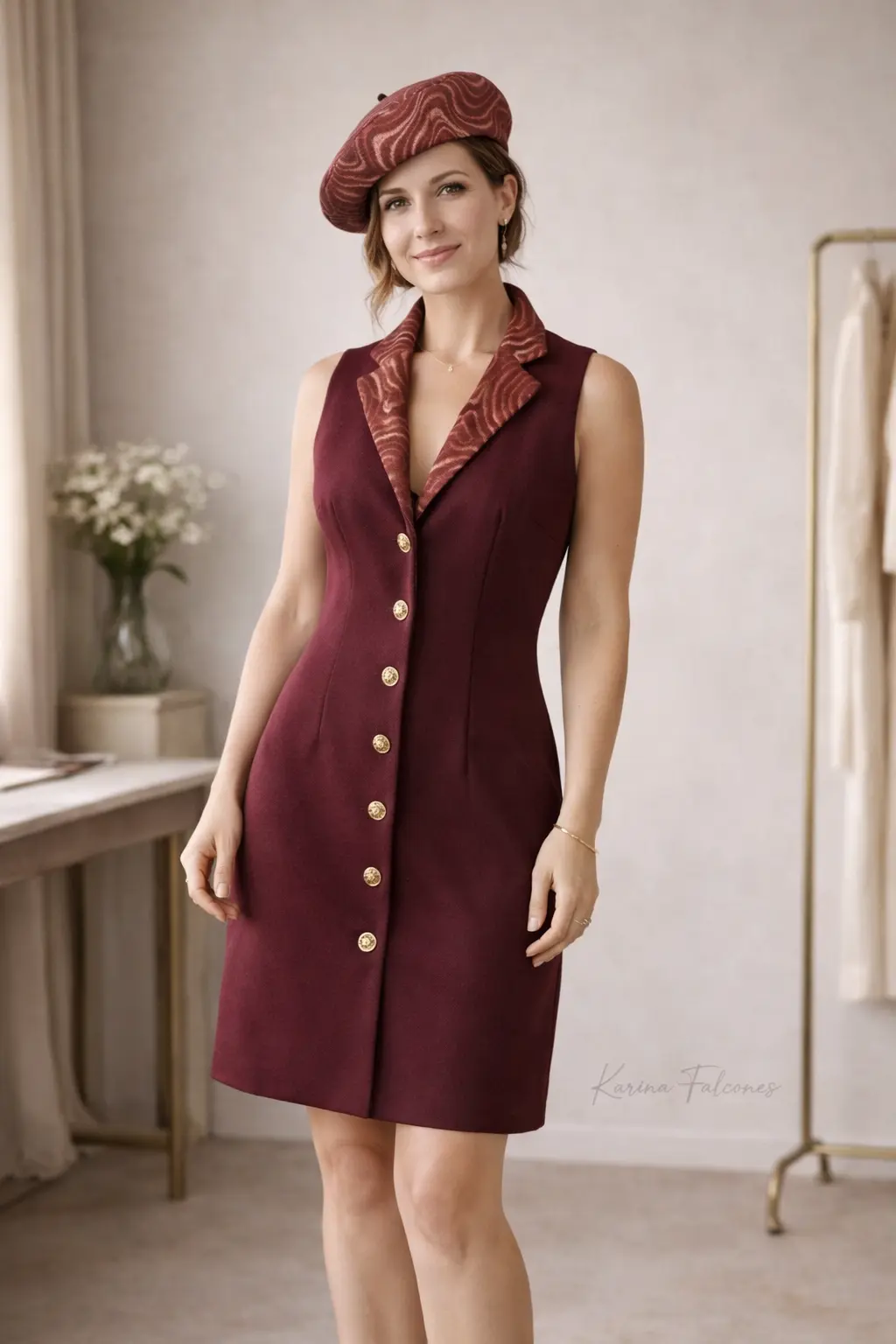 Vestido LARGO a medida para invitada en Madrid (clienta) - Karina Falcones