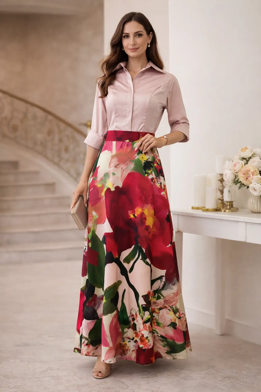 Vestido a medida - look completo